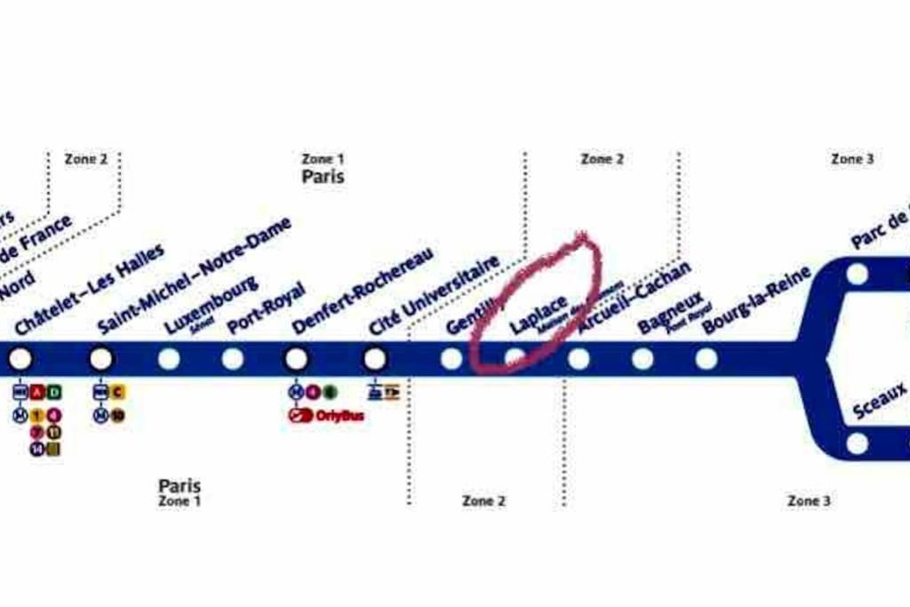 Beau T3 A Arcueil A 3 Min Rer B « Laplace » Exterior photo